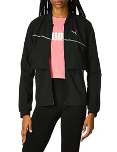 puma women's run ultra jacket, black, s