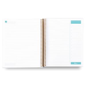 Erin Condren 7" X 9" Spiral Bound Productivity Notebook - Watercolor Blooms, 160 Lined Page & To Do List Organizer Notebook, 80Lb Thick Mohawk Paper, Stickers Included