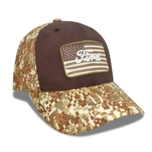 checkered flag digital camo baseball cap for ford usa flag