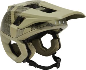 fox racing dropframe pro mountain bike helmet, matte black, x-large