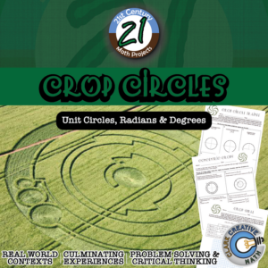 crop circles -- unit circle, radian and degree - 21st century math project