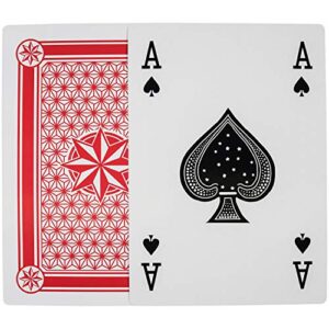 Prextex Jumbo Playing Cards Full Deck Huge Poker Index Giant Playing Cards Fun for All Ages! - Large Playing Cards - Size 8.5 x 11 Inches