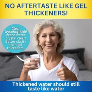 Clear DysphagiAide Thickener Powder - 400 Servings - Instant Thickener for Liquids and Foods – Liquid Thickeners for Dysphagia, Drink Thickener and Water Thickener (Pack of 1, 19.75 oz)