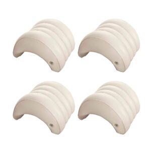 intex hot tub removable inflatable lounge headrest pillow spa accessory (4 pack)