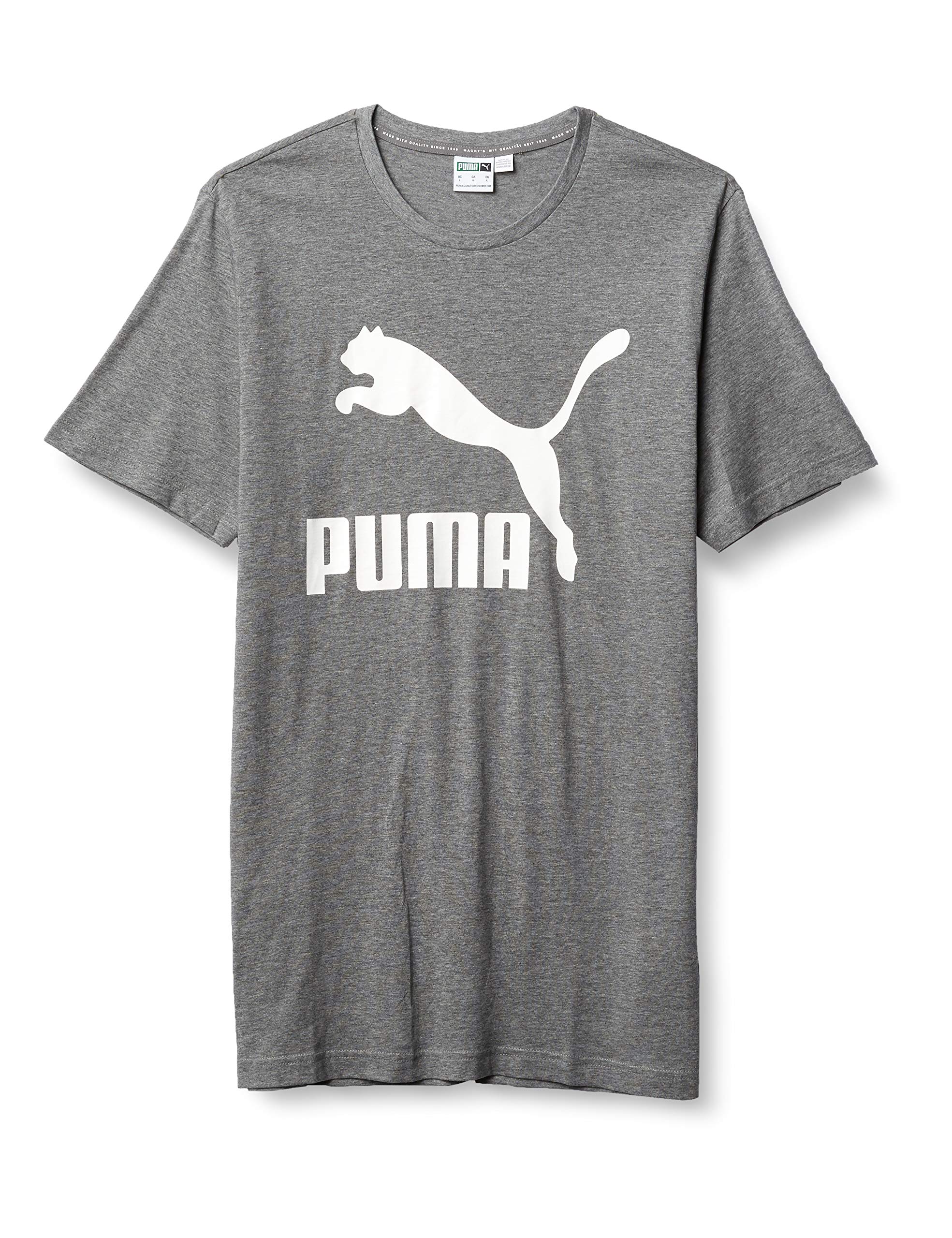 PUMA Men's Classics Logo Tee, Bridal Rose, XS