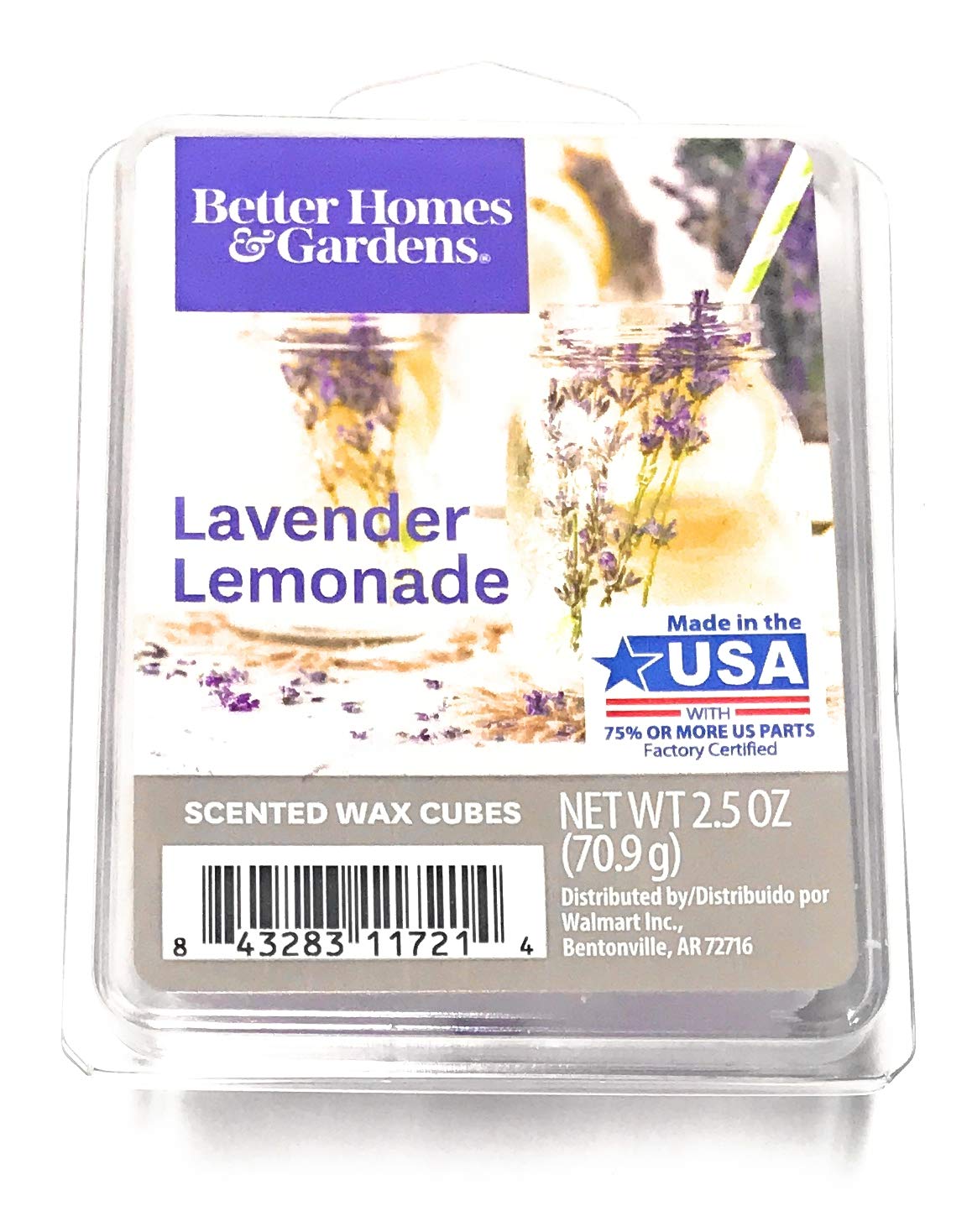 Better Homes & Gardens Scented Wax Cubes, 2.5 oz (Lavender Lemonade, 2.5 Oz)