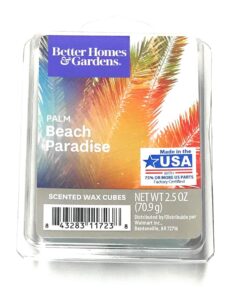 better homes & gardens scented wax cubes, 2.5 oz (palm beach paradise, 2.5 oz)