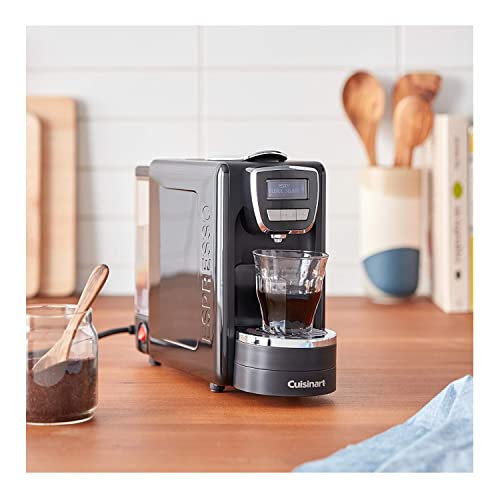 Cuisinart EM-15 Defined Espresso Machine, 13.5"(L) x 5.75"(W) x 9.5"(H), Black