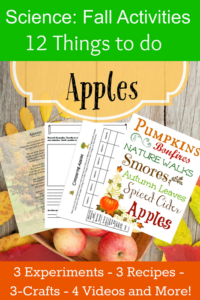 science: fall activities and apples