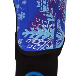 Vizari Frost 2 Soccer Shinguard with Ankle Protection for Boys and Girls (Blue/Purple, Small)