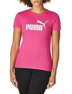 puma women's essentials tee, beetroot purple, xl