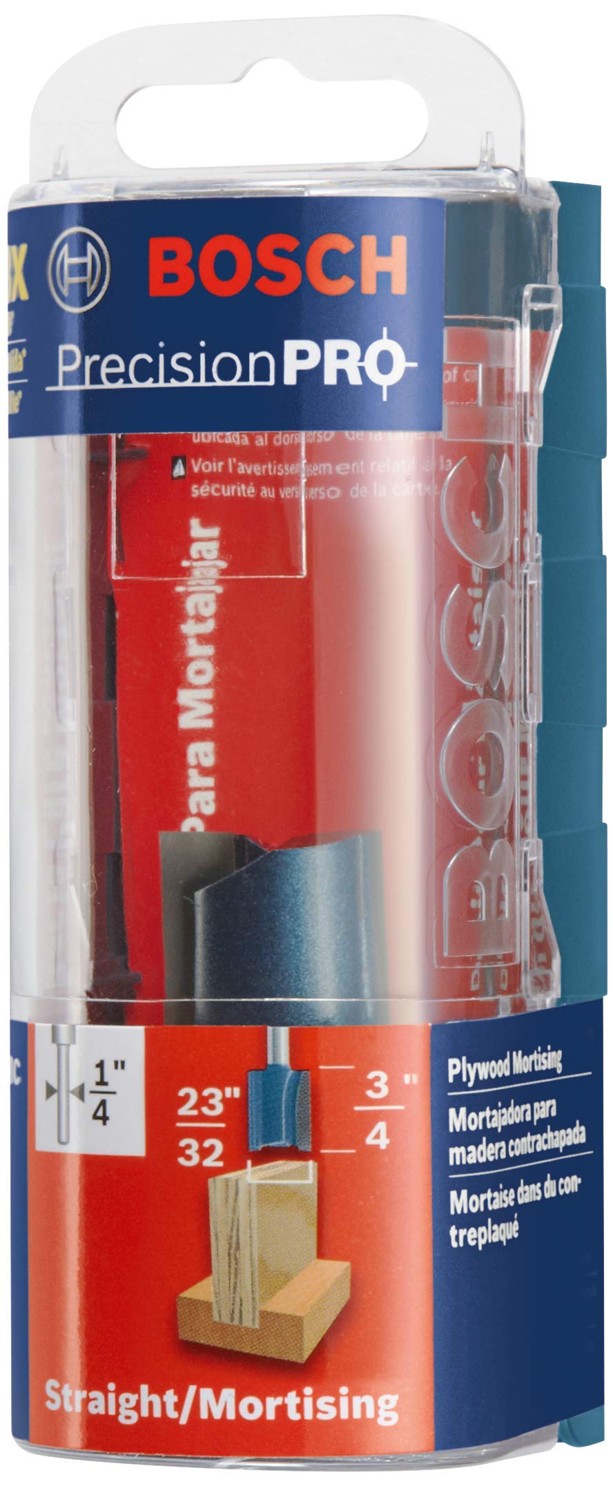 BOSCH 84602MC 23/32 In. x 3/4 In. Carbide-Tipped Plywood Mortising Router Bit