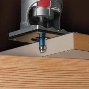 BOSCH 85266SM 1-Piece 1/2 In. x 1 In. Carbide Tipped 2-Flute Shear Trimming/Cutout Router Bit