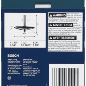 Bosch 85637MC 2-3/4 in. x 5/8 in. Carbide-Tipped Traditional Raised Panel Router Bit