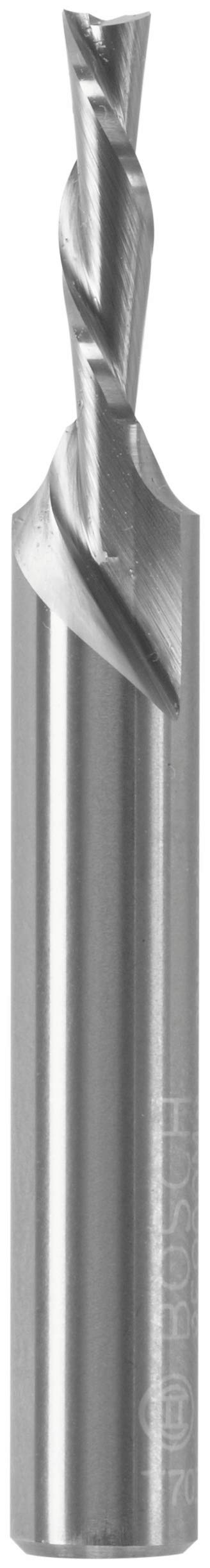 BOSCH 85900MC 1/8 In. x 1/2 In. Solid Carbide Double-Flute Downcut Spiral Router Bit