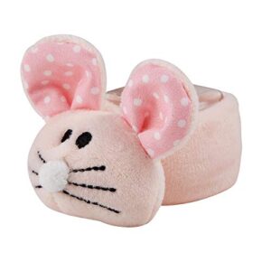 stephan baby ouch mouse comfort toy + boo cube, pink