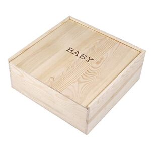 stephan baby natural pine keepsake box, baby