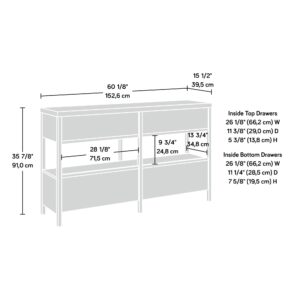 Sauder Manhattan Gate Credenza, for TVs up to 60", Mystic Oak Finish