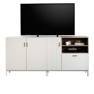 Sauder Anda Norr Credenza, for TVs up to 60", White Finish