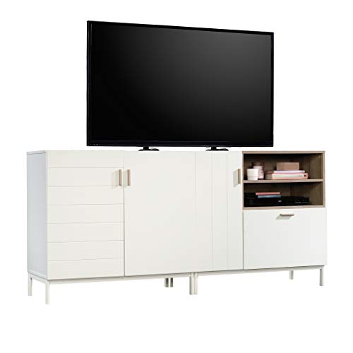 Sauder Anda Norr Credenza, for TVs up to 60", White Finish