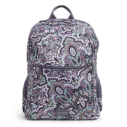 Vera Bradley Women's Recycled Lighten Up Reactive Grand Backpack, Bonbon Medallion, One Size