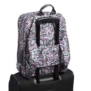 Vera Bradley Women's Recycled Lighten Up Reactive Grand Backpack, Bonbon Medallion, One Size