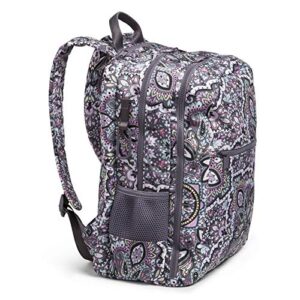 Vera Bradley Women's Recycled Lighten Up Reactive Grand Backpack, Bonbon Medallion, One Size