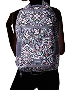 Vera Bradley Women's Recycled Lighten Up Reactive Journey Backpack, Bonbon Medallion, One Size