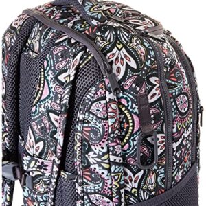 Vera Bradley Women's Recycled Lighten Up Reactive Journey Backpack, Bonbon Medallion, One Size