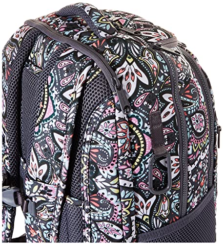 Vera Bradley Women's Recycled Lighten Up Reactive Journey Backpack, Bonbon Medallion, One Size