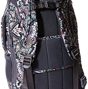 Vera Bradley Women's Recycled Lighten Up Reactive Journey Backpack, Bonbon Medallion, One Size