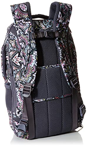 Vera Bradley Women's Recycled Lighten Up Reactive Journey Backpack, Bonbon Medallion, One Size