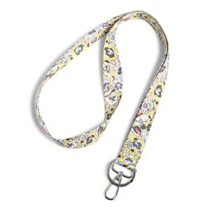 vera bradley women's cotton wide lanyard, sunny garden, one size