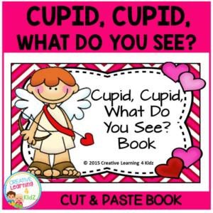 cupid cupid what do you see? valentine's day matching book