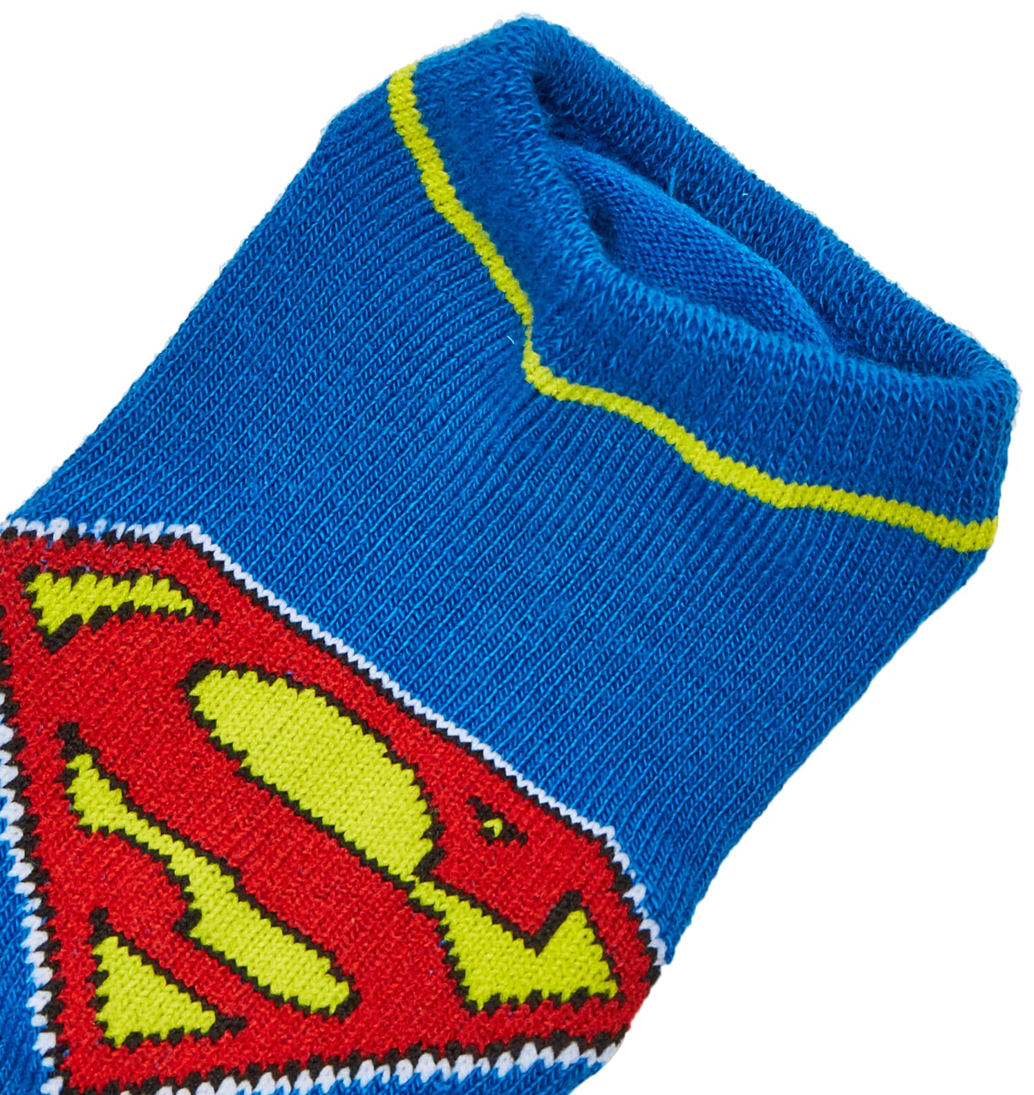 Justice League boys Justice League 5 Pack No Show Casual Sock, Grey Assorted, Shoe Size 3-8 US