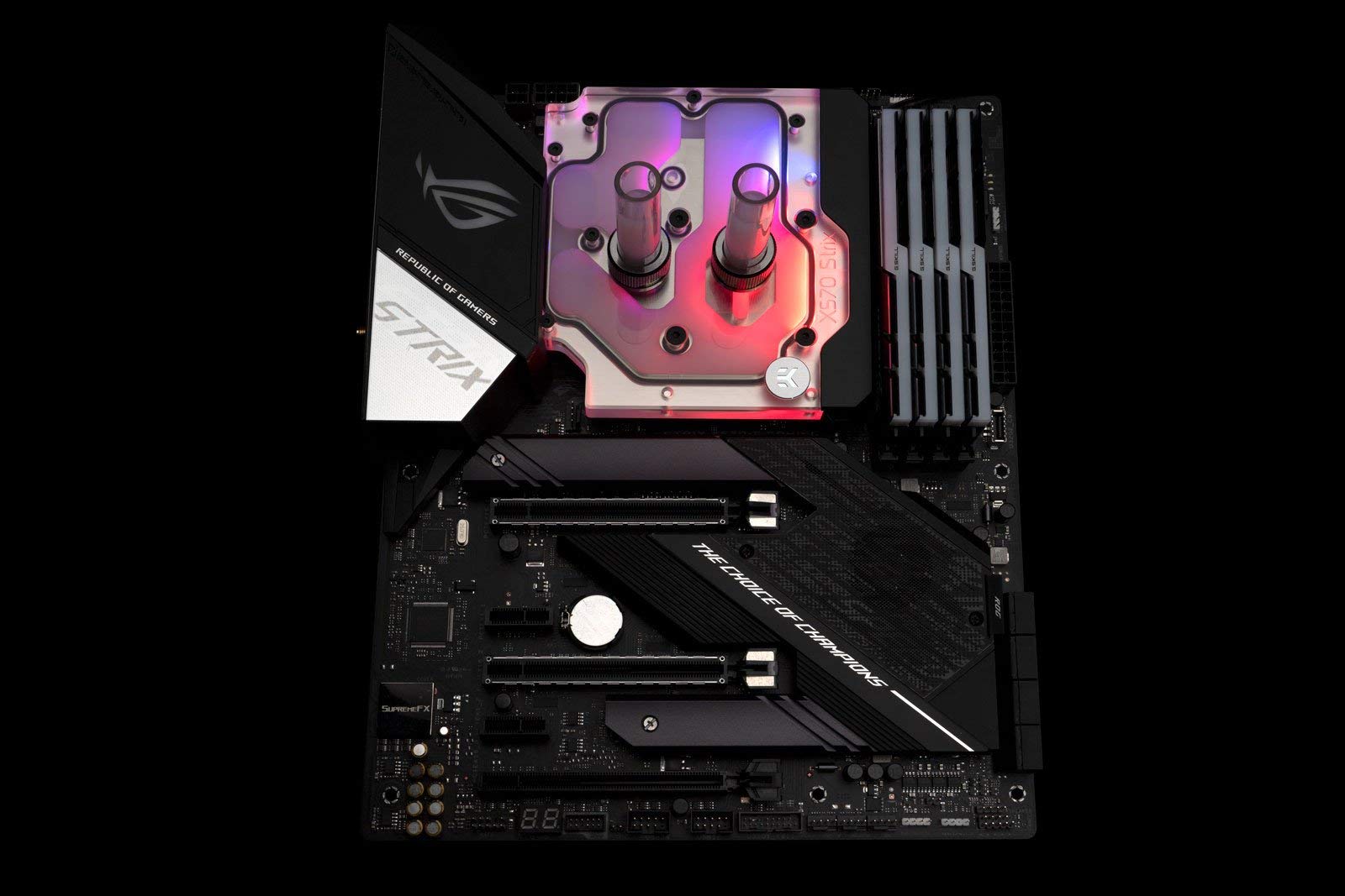 EKWB EK-Quantum Momentum ROG Strix X570-E Monoblock, D-RGB, Plexi