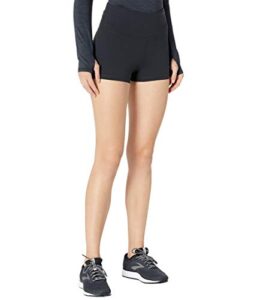 prana women's layna short, black, x-small