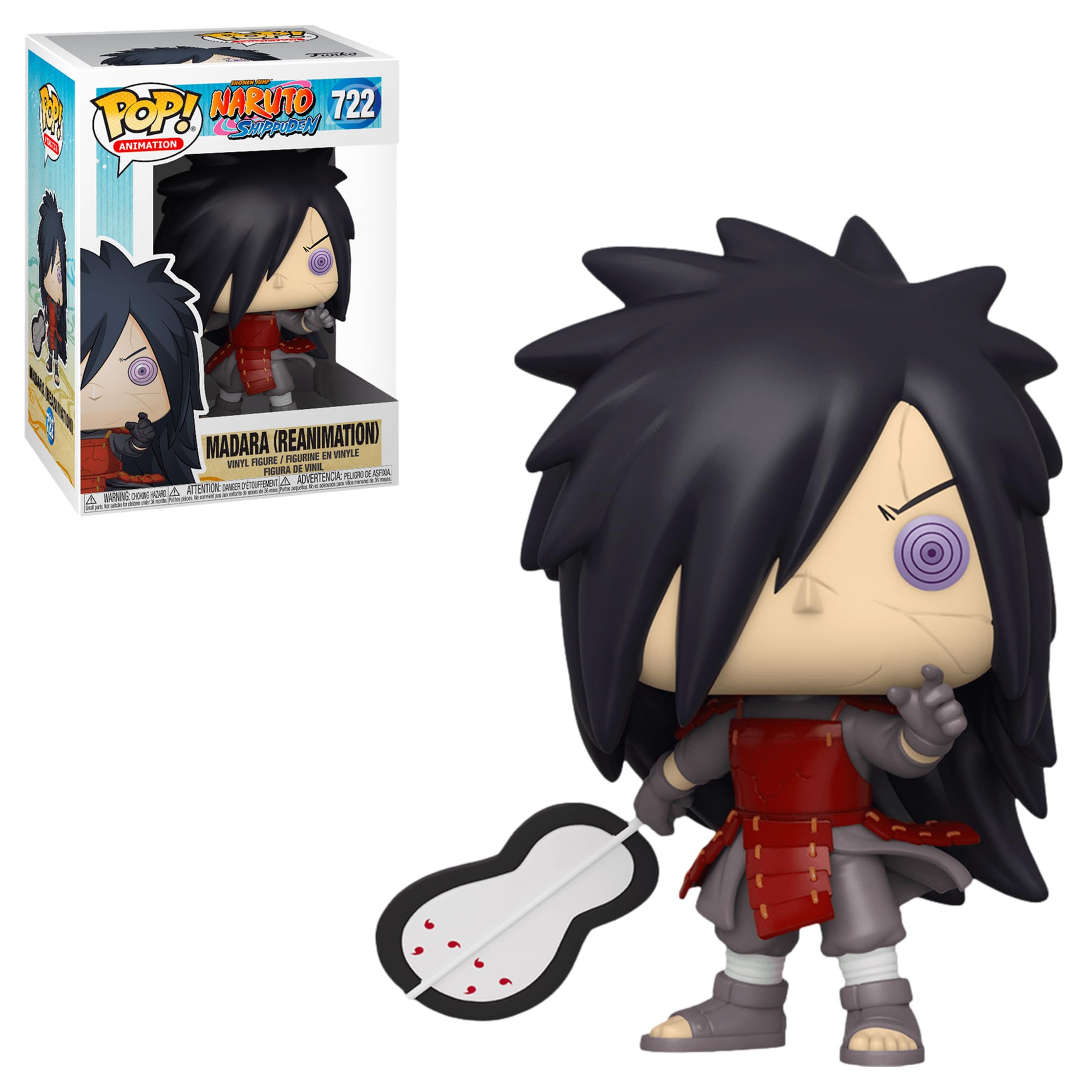 Funko Pop! Animation: Naruto Shippuden - Madara Uchiha, Reanimation Red Armor Exclusive Vinyl Figure #722