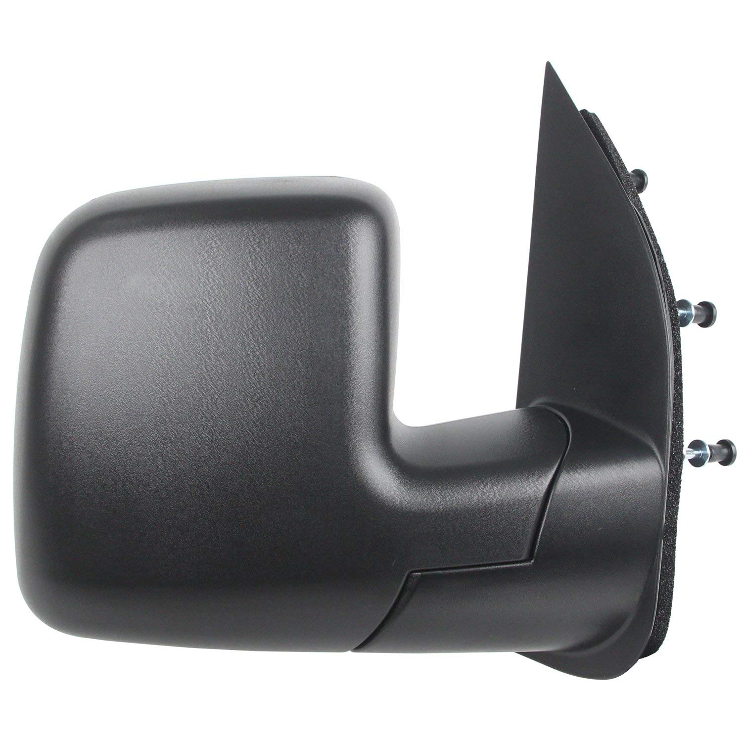 Roane Concepts Replacement Right Passenger Side Door Mirror (FO1321396) for 2010-2014 Ford Econoline Van E-150, E-250, E-350, E-450 Super Duty, Power Folding, Non-Heated, Black