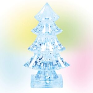 department 56 village collection accessories ice castle tree lit figurine, 1.46 inch, multicolor