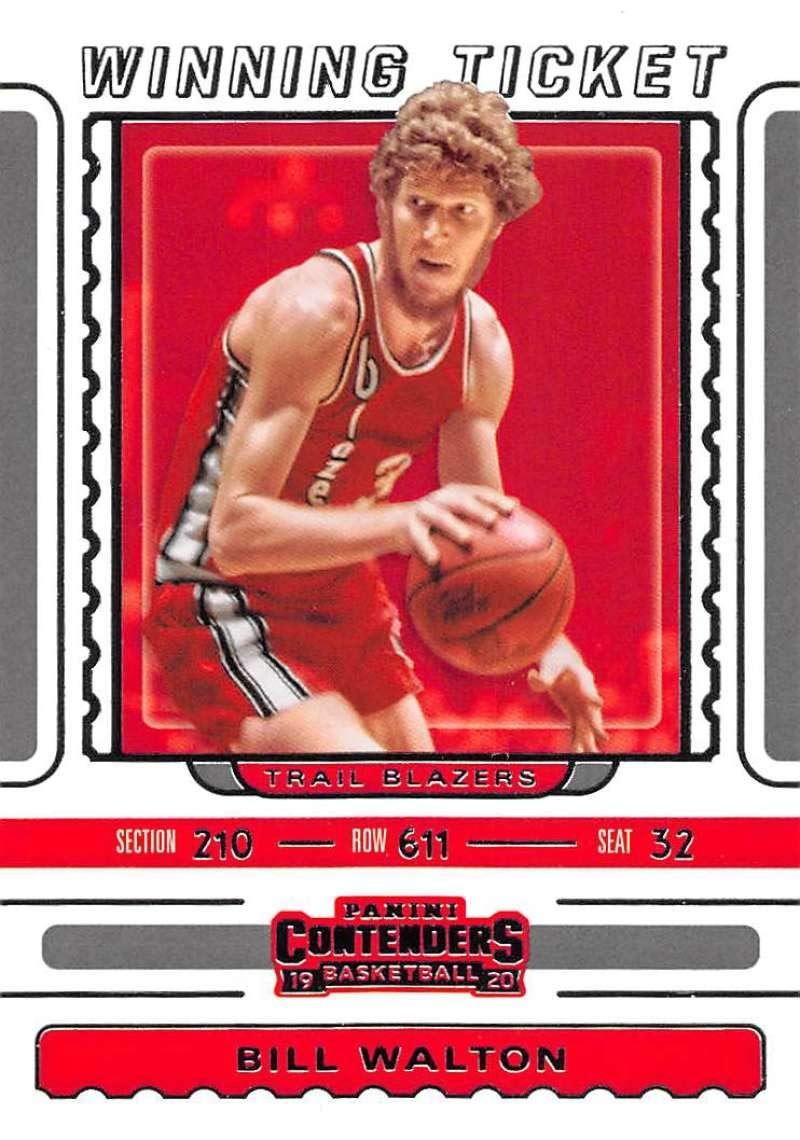 2019-20 Panini Contenders Winning Ticket #16 Bill Walton Portland Trail Blazers NBA Basketball Trading Card