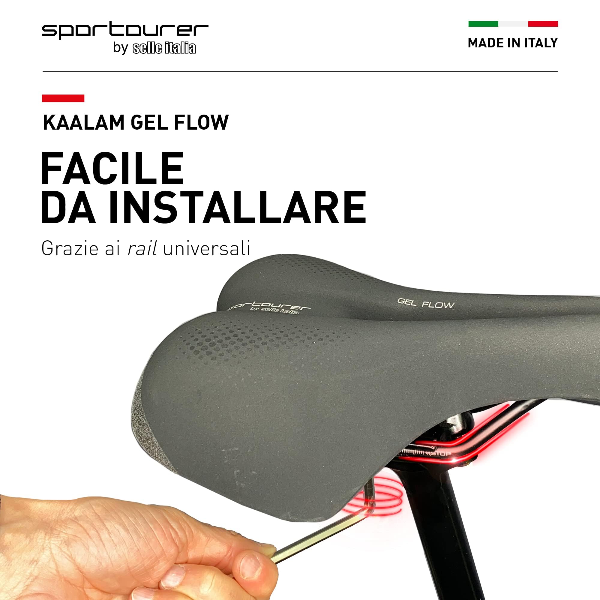 Selle Italia, Kaalam Gel Flow Saddle, Black, L2 One Size