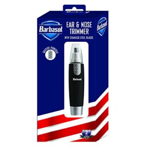 xtreme digital lifestyle accessories barbasol portable battery powered ear and nose trimmer with stainless steel blades