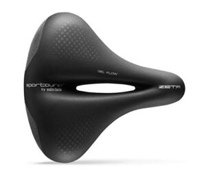 selle italia, saddle, unisex, 670g, black zera comfort gel superflow one size