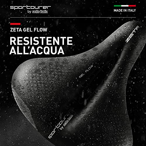 Selle Italia, Saddle, Unisex, 670g, Black Zera Comfort Gel Superflow One Size