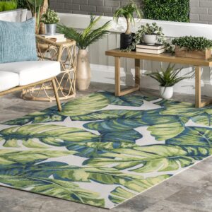 nuLOOM Lisa Floral Indoor/Outdoor Area Rug, 5' x 8' Oval, Multi