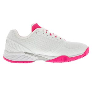 Fila Women's Volley Zone Shoes Sneaker, White/Knockout Pink/White, 7