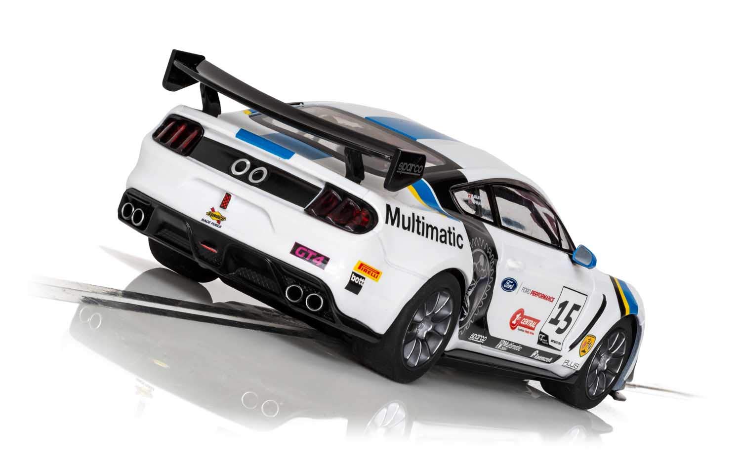 Scalextric Ford Mustang GT4 Multimatic Motorsports 1:32 Slot Race Car C4173