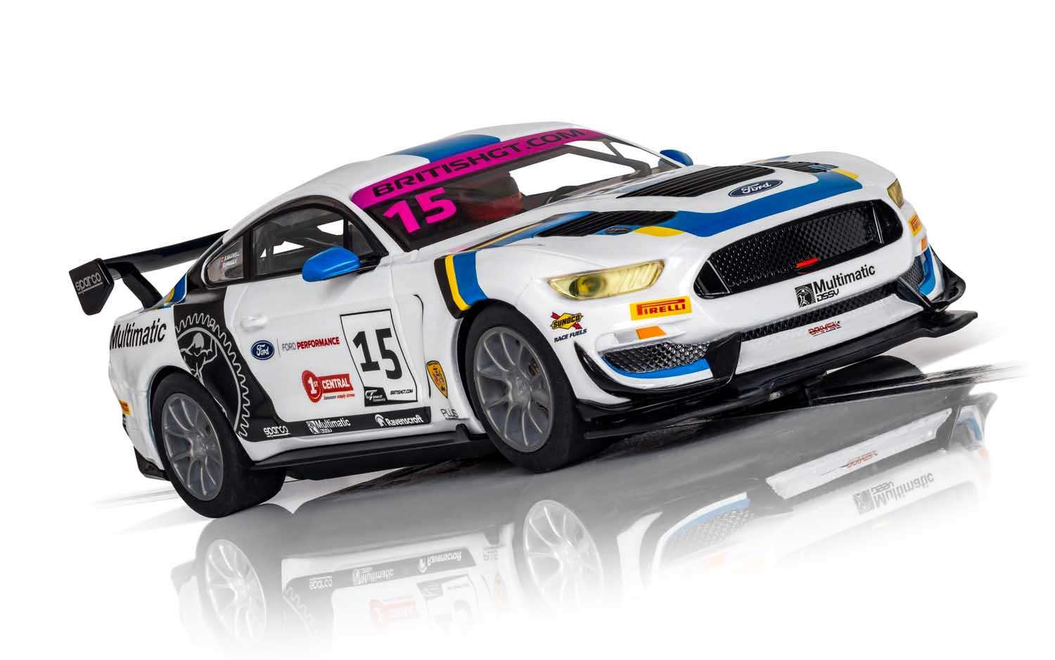 Scalextric Ford Mustang GT4 Multimatic Motorsports 1:32 Slot Race Car C4173