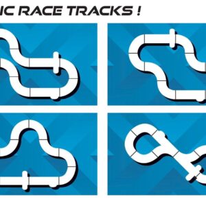 Scalextric Ginetta Racers 1:32 Analog Slot Car Race Track Set C1412T Yellow, Silver & Blue